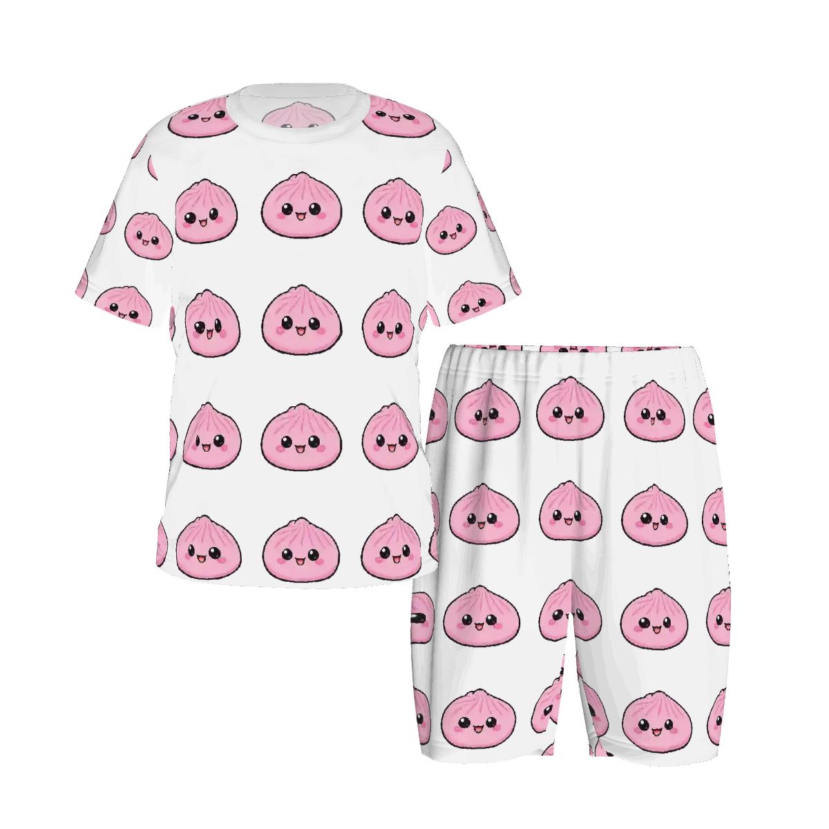Pajama Sets for Kids Crew Neck Short Sleeve